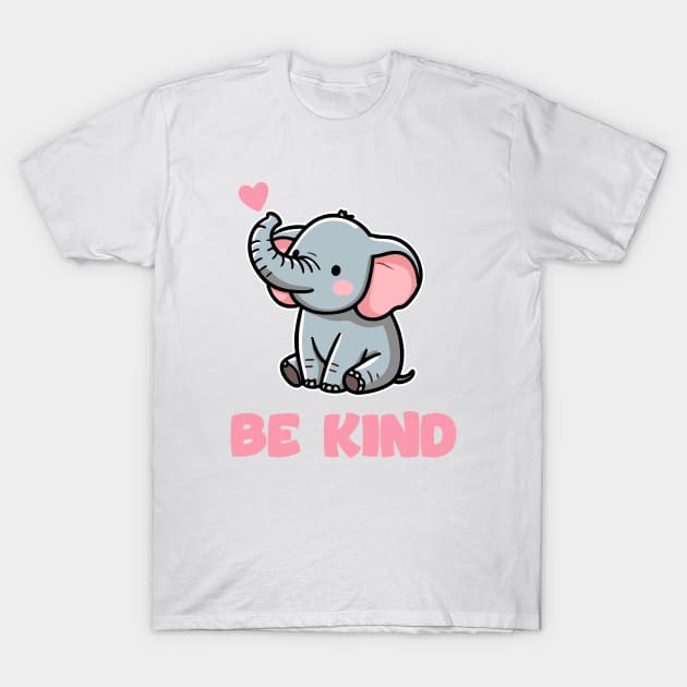 cute kawaii elephant T-Shirt by hippohost